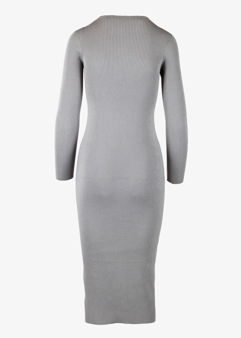 FIONA | Long Sleeve Crew-Neck Rib Dress