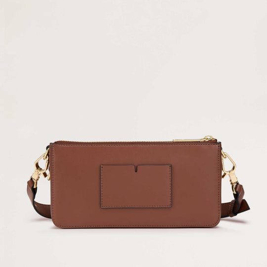 Gemini Apple Leather Handbag Brown Sans Beast