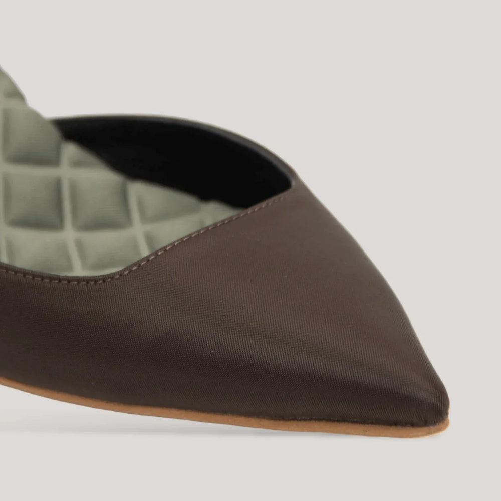 GABRIELLA | Green - Satin Slingback Pumps | Women's Shoes | AERA | ALLTRUEIST
