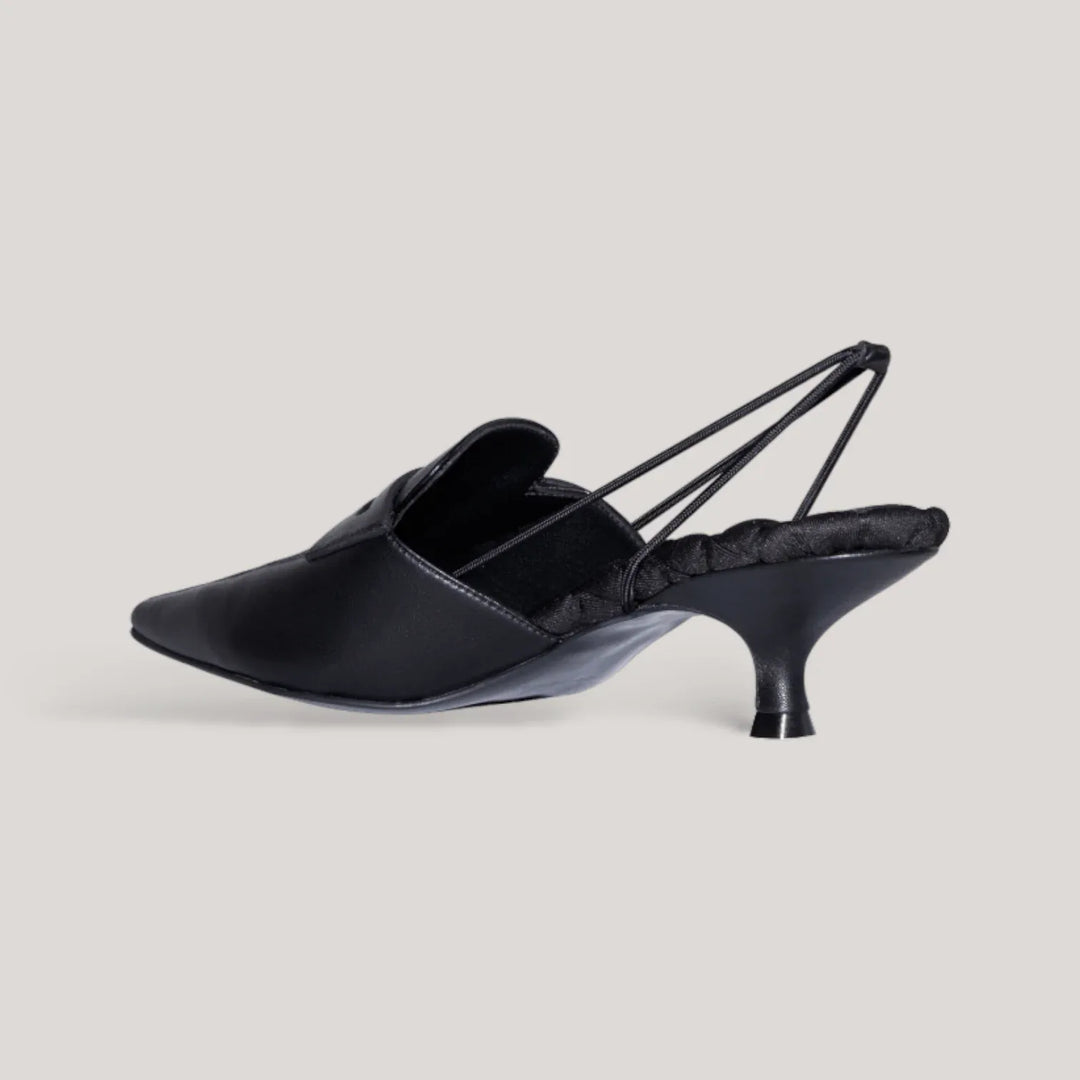 GRACE | Black - Slingback Penny Loafer