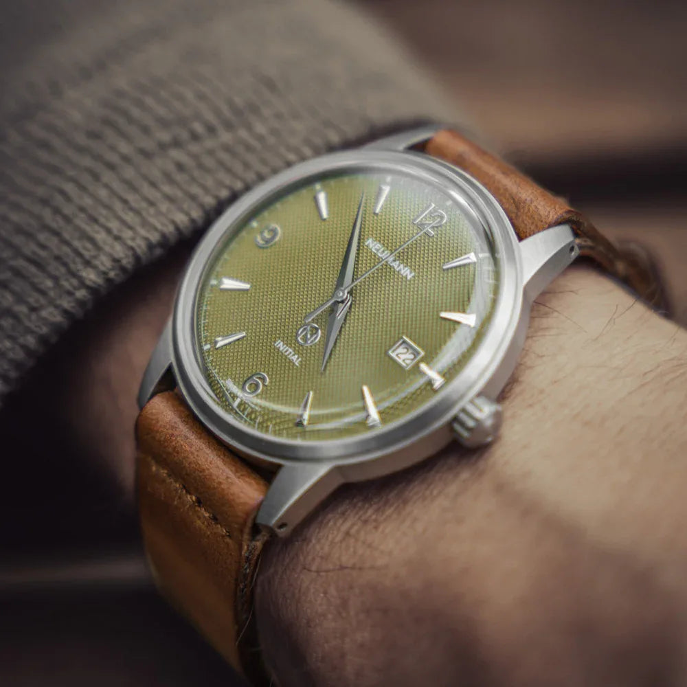 Initial N° 1 | STEEL - GREEN | 40 mm Watch