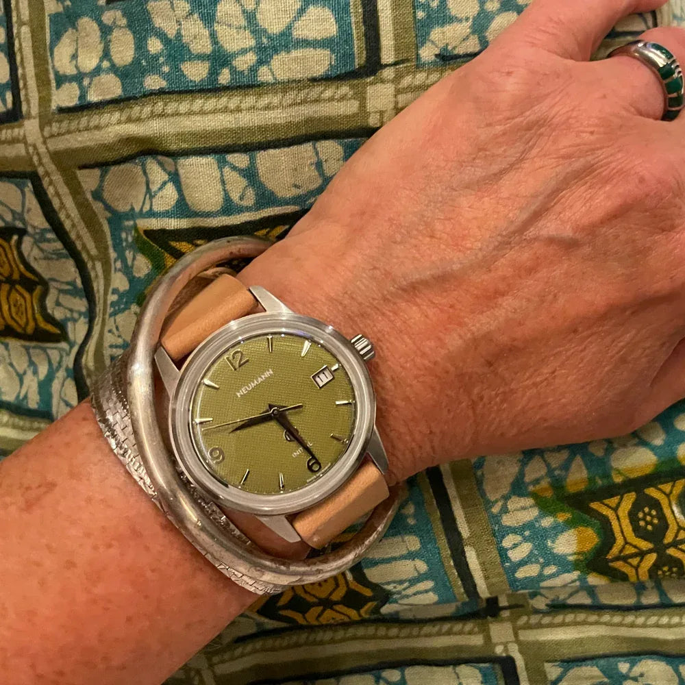 Initial N° 1 | STEEL - GREEN | 36 mm Watch