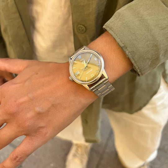 Initial N° 1 | STEEL - GREEN | 36 mm Watch