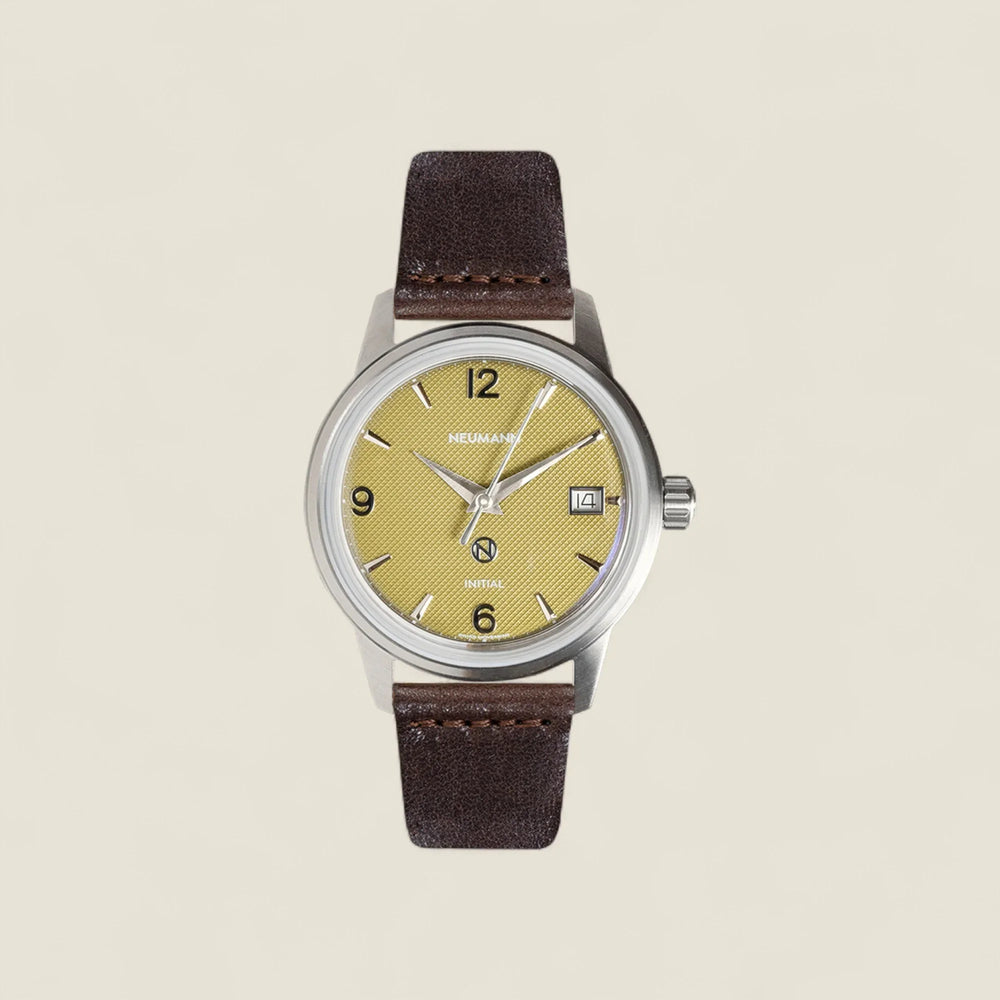Initial N° 1 | STEEL - GREEN | 36 mm Watch