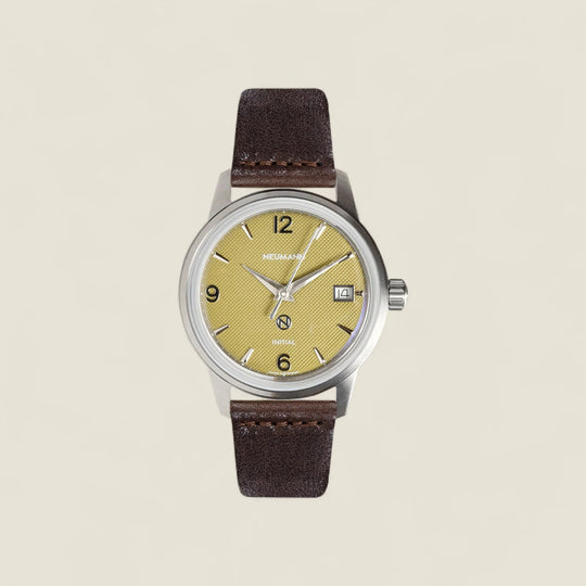 Initial N° 1 | STEEL - GREEN | 36 mm Watch