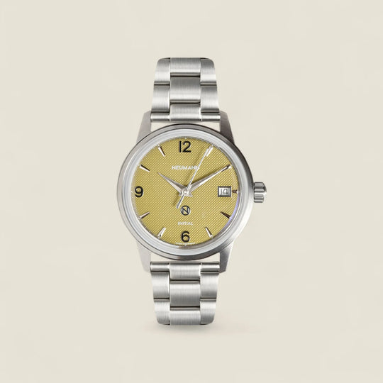 Initial N° 1 | STEEL - GREEN | 36 mm Watch
