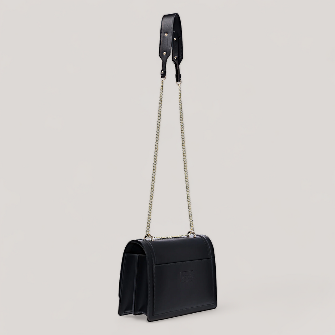 Hope Maxi - Shoulder Bag - Black Ink Corn Leather