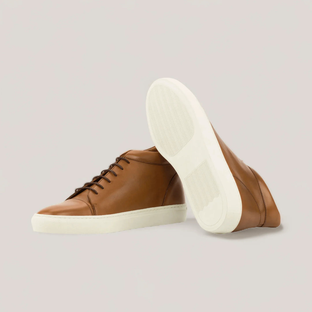 ZENITH | High Top Sneaker - Cognac | Men&
