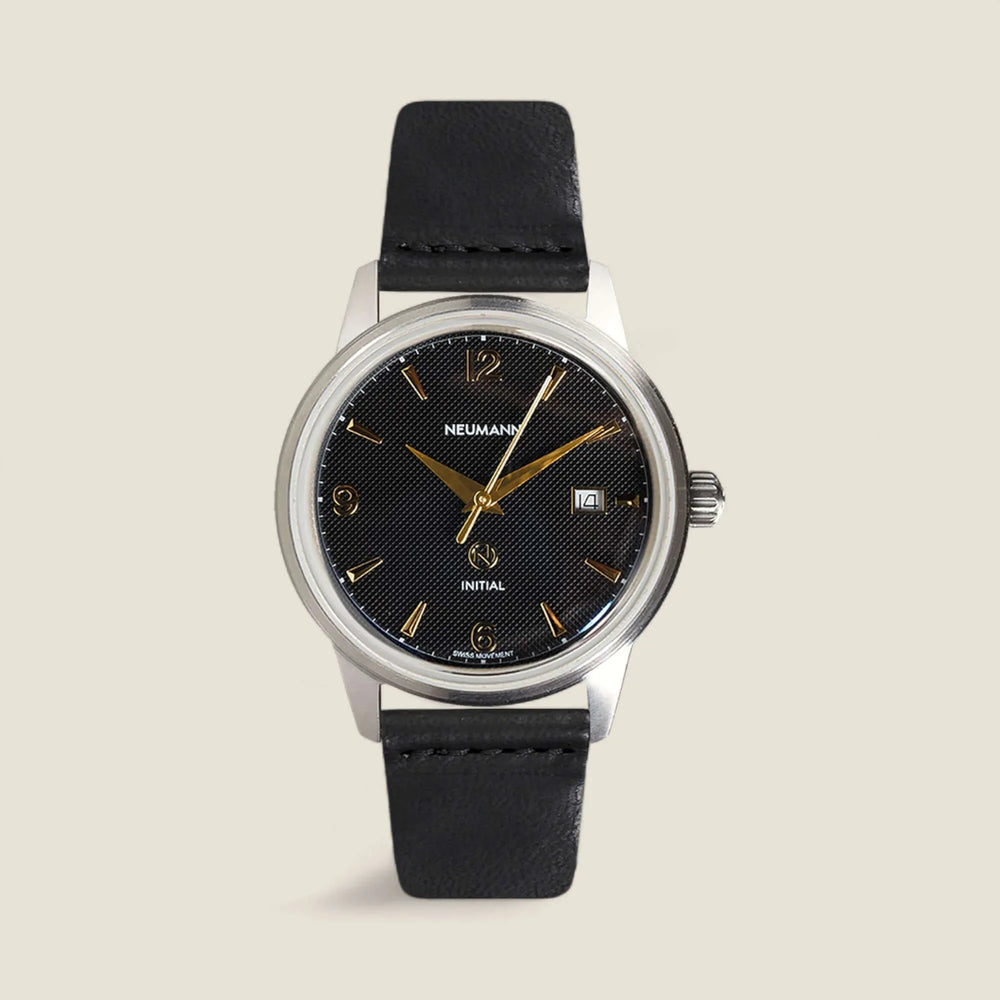 Initial N° 1 | STEEL - BLACK-GOLD | 40 mm Watch