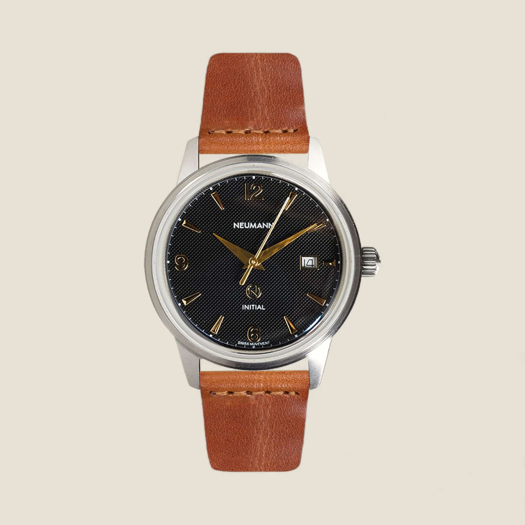 Initial N° 1 | STEEL - BLACK-GOLD | 40 mm Watch