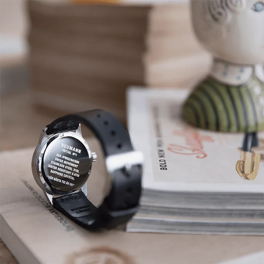 Initial N° 1 | STEEL - BLACK-GOLD | 36 mm Watch