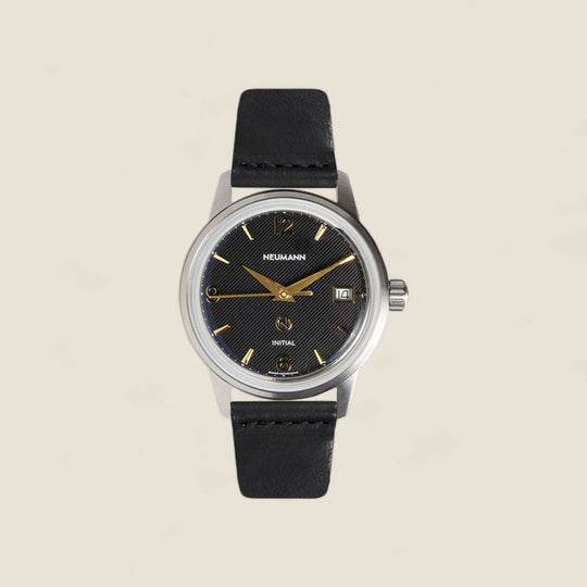Initial N° 1 | STEEL - BLACK-GOLD | 36 mm Watch