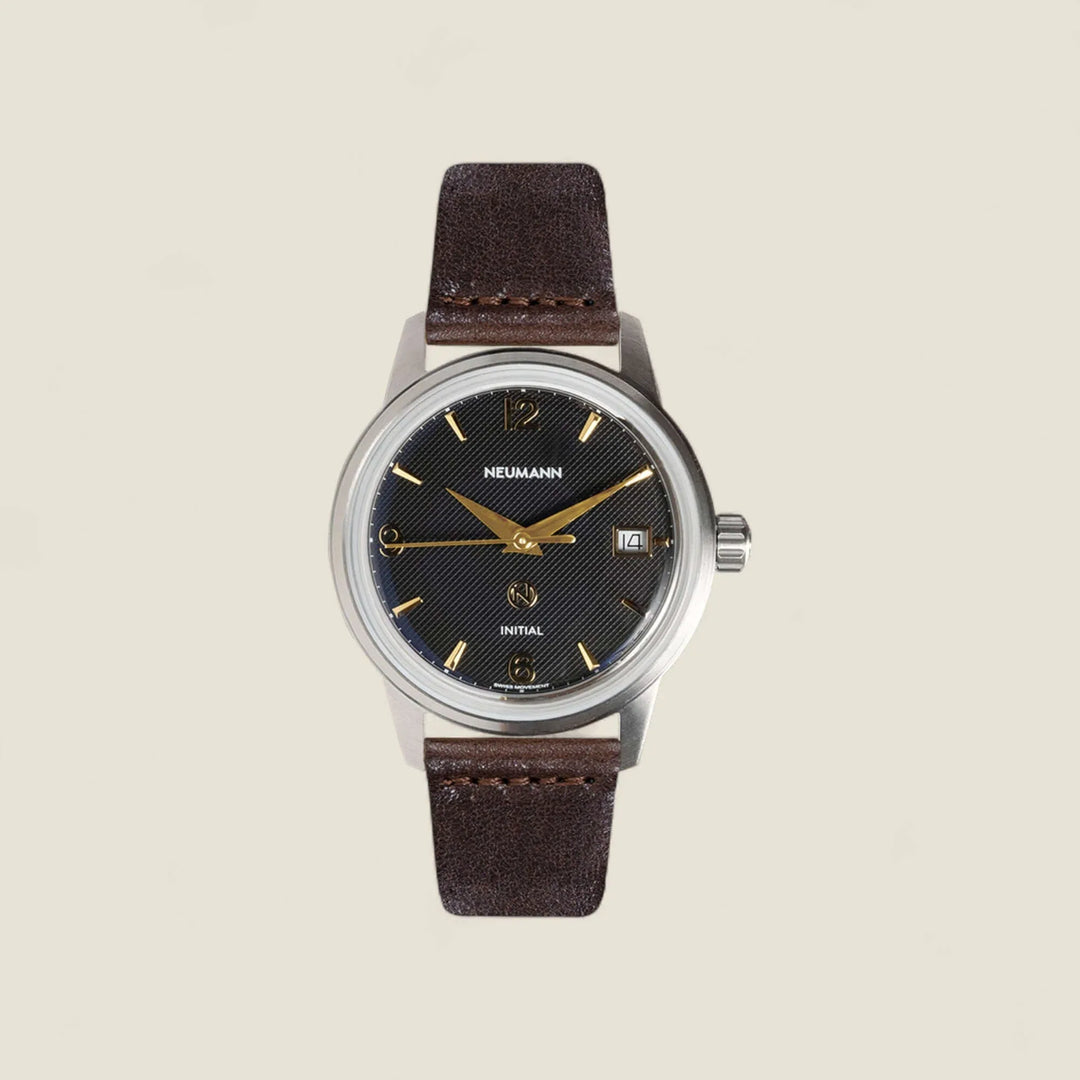 Initial N° 1 | STEEL - BLACK-GOLD | 36 mm Watch