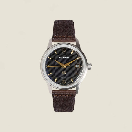 Initial N° 1 | STEEL - BLACK-GOLD | 36 mm Watch