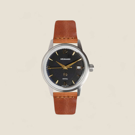 Initial N° 1 | STEEL - BLACK-GOLD | 36 mm Watch
