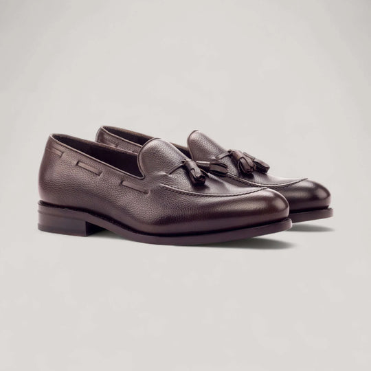 Tasseled Loafers - Dark Brown - Painted Full Grain | Goodyear Welt