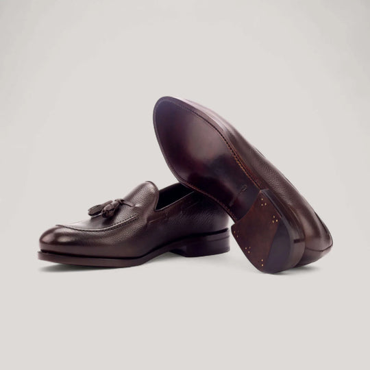 Tasseled Loafers - Dark Brown - Painted Full Grain | Goodyear Welt