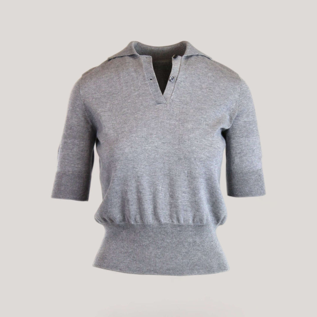 AUDREY | Egyptian Cotton Polo Shirt | COLOR: MICIO, BIANCO, INVERNO, PELLE, CORALLO, FIUME, ATLANTIDE, CACCIA, MARINE, NERO, CREMA, SOLE, TUORLO |3D Knitted by ALLTRUEIST