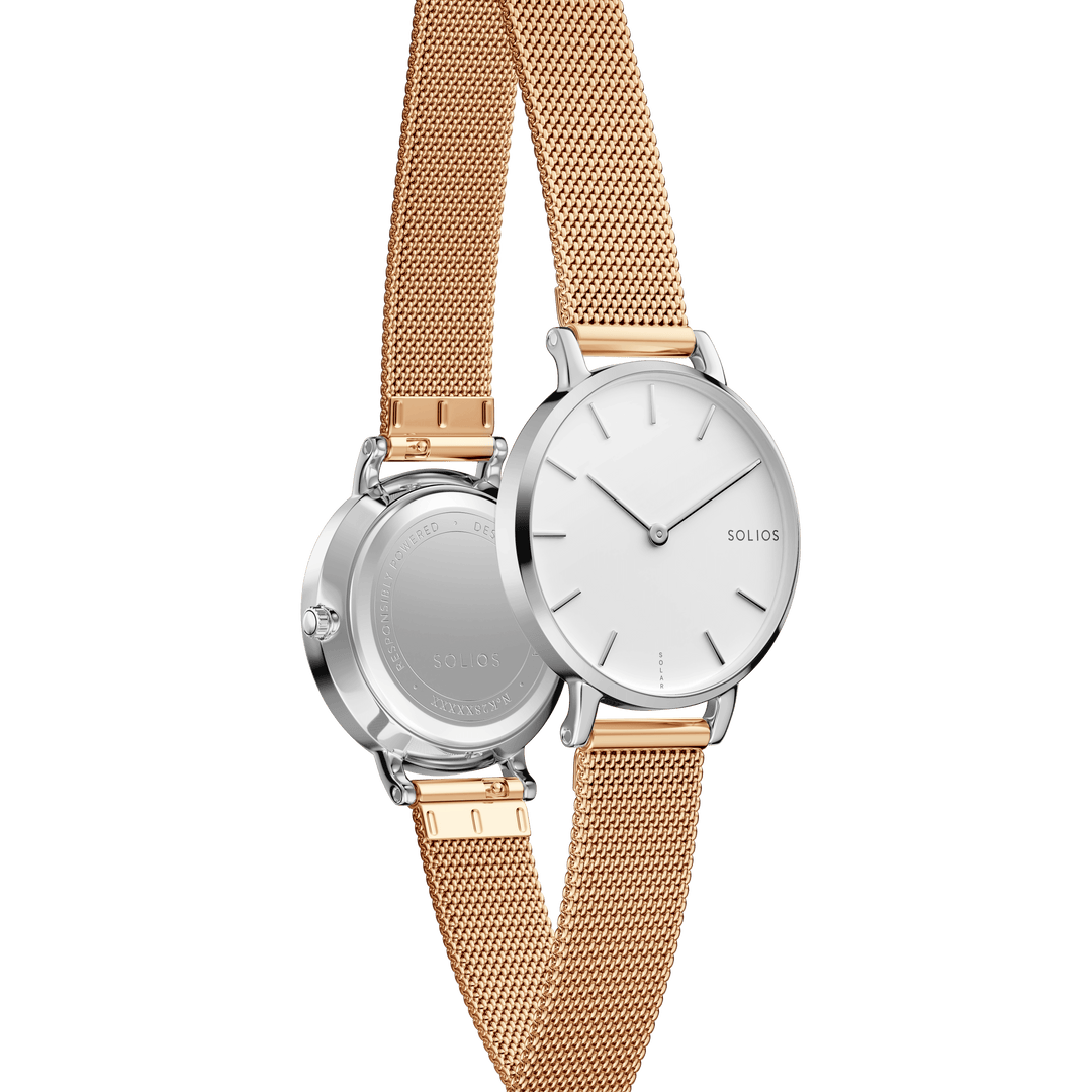 The Solar Mini | White Dial - Silver Case