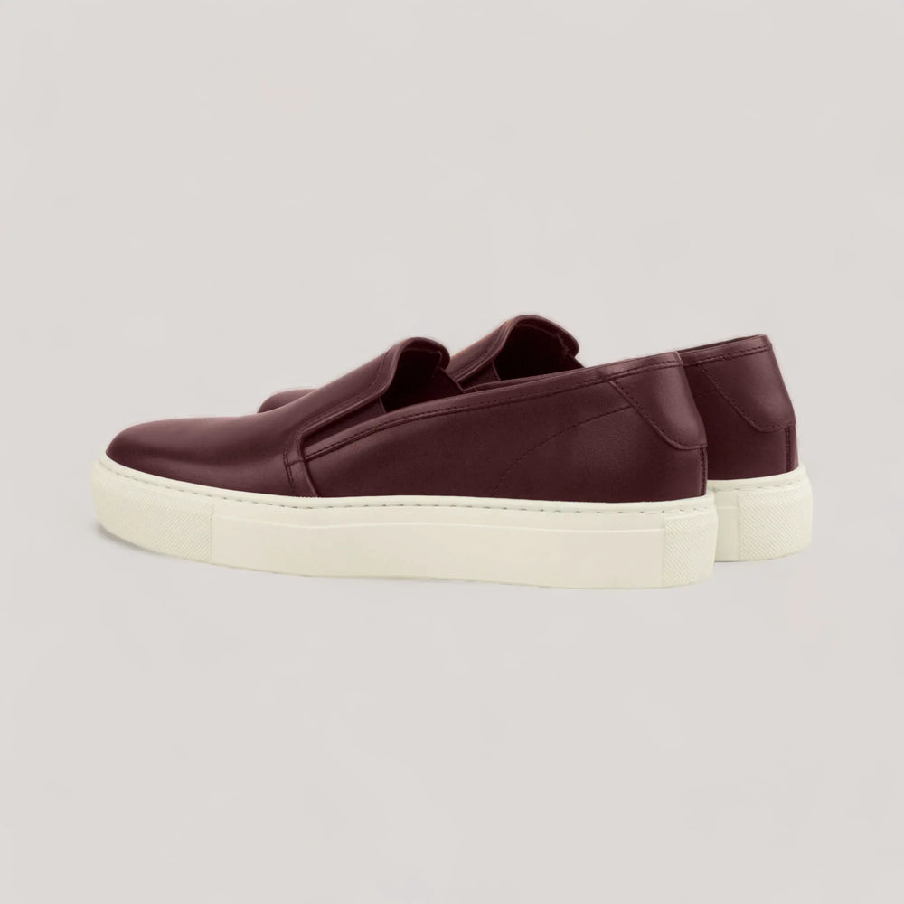 LUCE | Slip-On Sneakers - Burgundy | Women's | Vegan Women's Shoes | allTRUEist