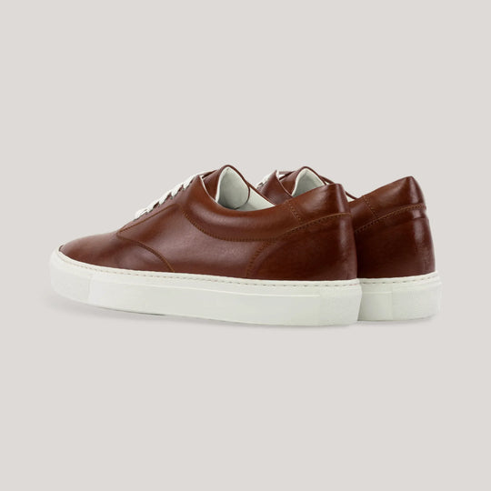 SUTOR | Oxford Vegan Sneaker - Brown | Men&