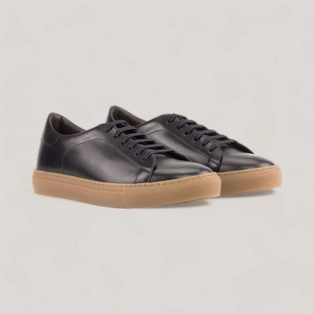 EON | Classic Sneakers - Black & Caramel Sole | Men's | Men's Shoes | MADE-TO-MEASURE by ALLTRUEIST | allTRUEist
