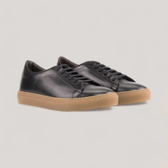 EON | Classic Sneakers - Black &amp; Caramel Sole | Men&