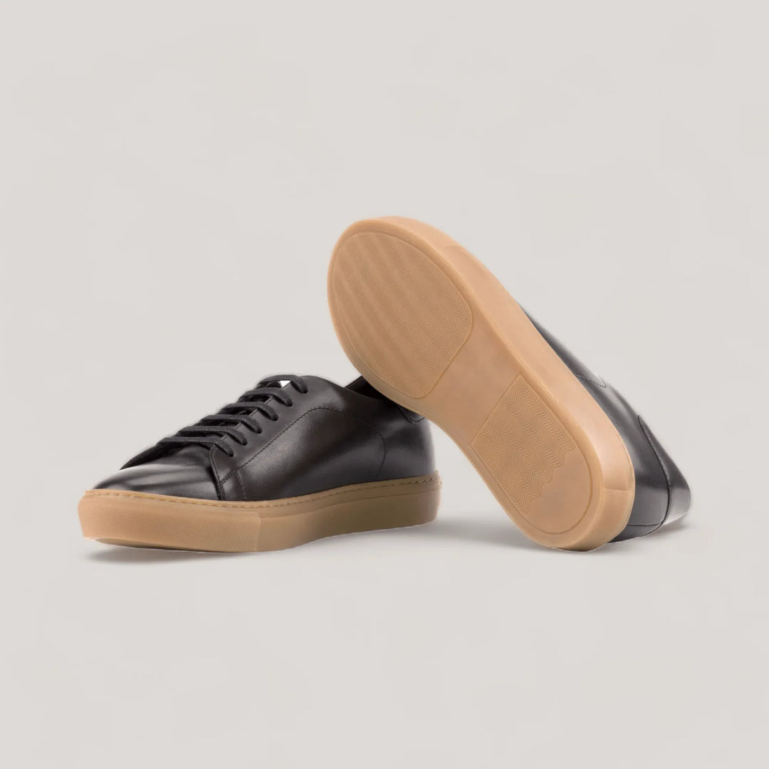 EON | Classic Sneakers - Black &amp; Caramel Sole | Men&