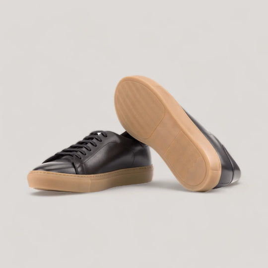 EON | Classic Sneakers - Black &amp; Caramel Sole | Men&