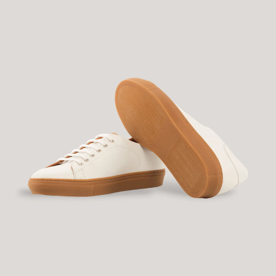 EON | Classic Sneakers - White, Cognac &amp; Caramel Sole | Men&
