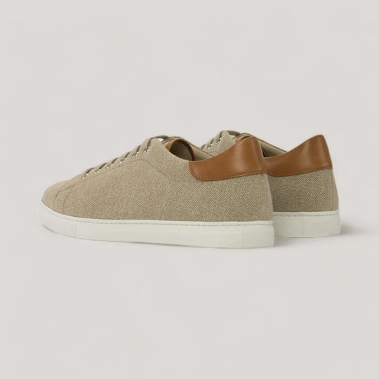 EON | Classic Sneakers - Ice Linen &amp; Cognac | Men&