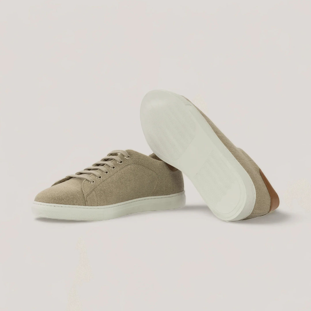 EON | Classic Sneakers - Ice Linen &amp; Cognac | Men&