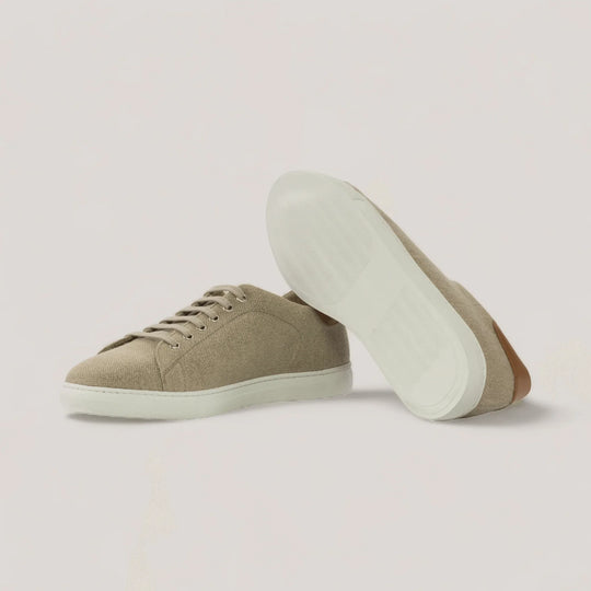 EON | Classic Sneakers - Ice Linen &amp; Cognac | Men&