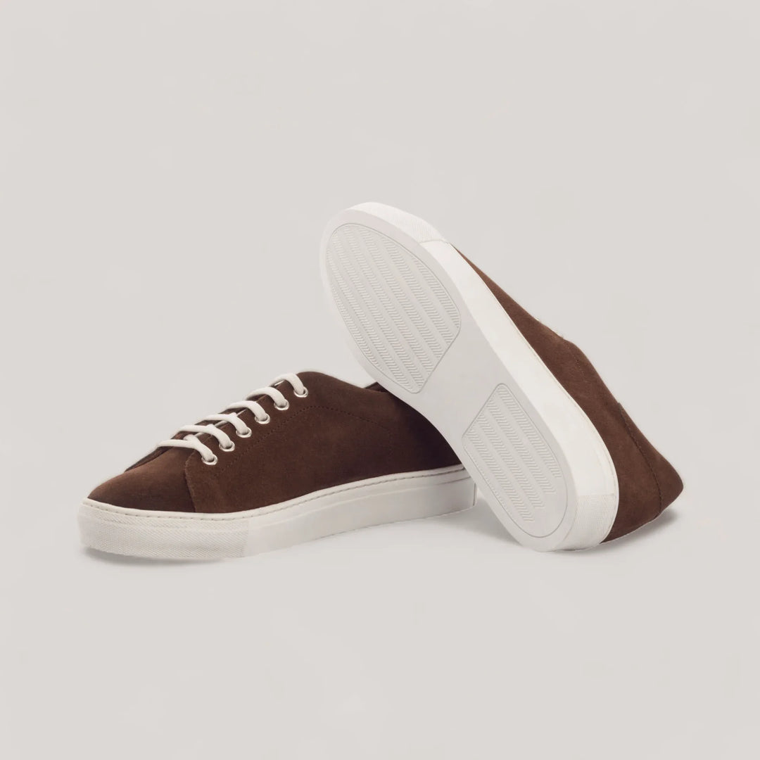EON | Classic Sneakers - Brown Vegan Suede &amp; Cognac | Men&