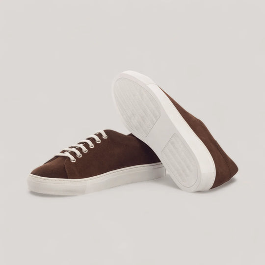 EON | Classic Sneakers - Brown Vegan Suede &amp; Cognac | Men&