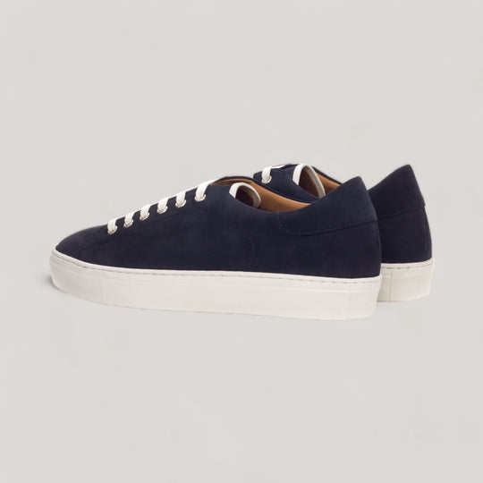 EON | Classic Sneakers - Navy Vegan Suede &amp; White | Men&