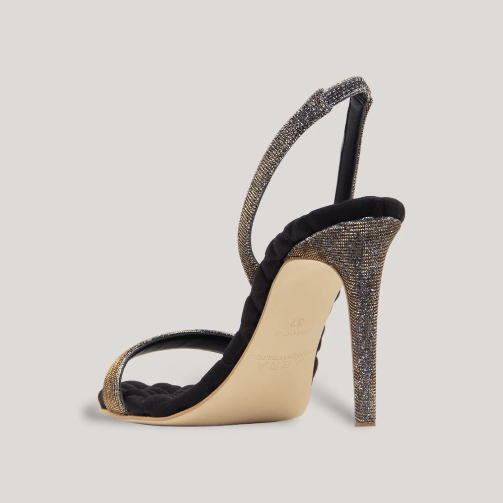 VIVIEN | Metallic Vegan Patent Slingback Sandals | women's shoes | AERA | ALLTRUEIST