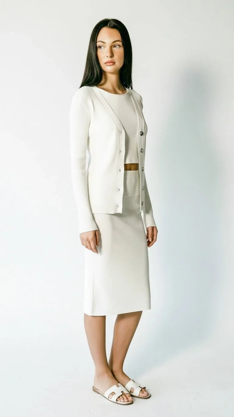 JASMINE | Ecoviscose - Ribbed Cardigan