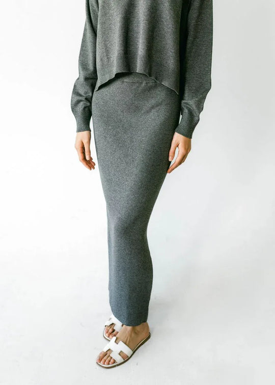 GRETA | High Waisted Long Skirt