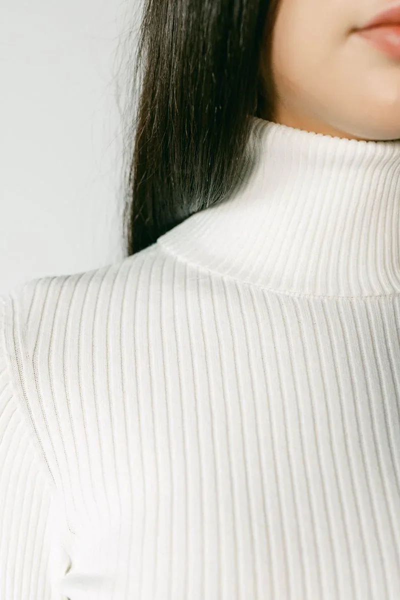 INGRID | Ecoviscose - Turtleneck Ribbed Sweater