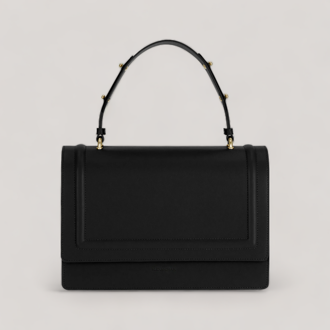 Hope Maxi - Shoulder Bag - Black Ink Corn Leather