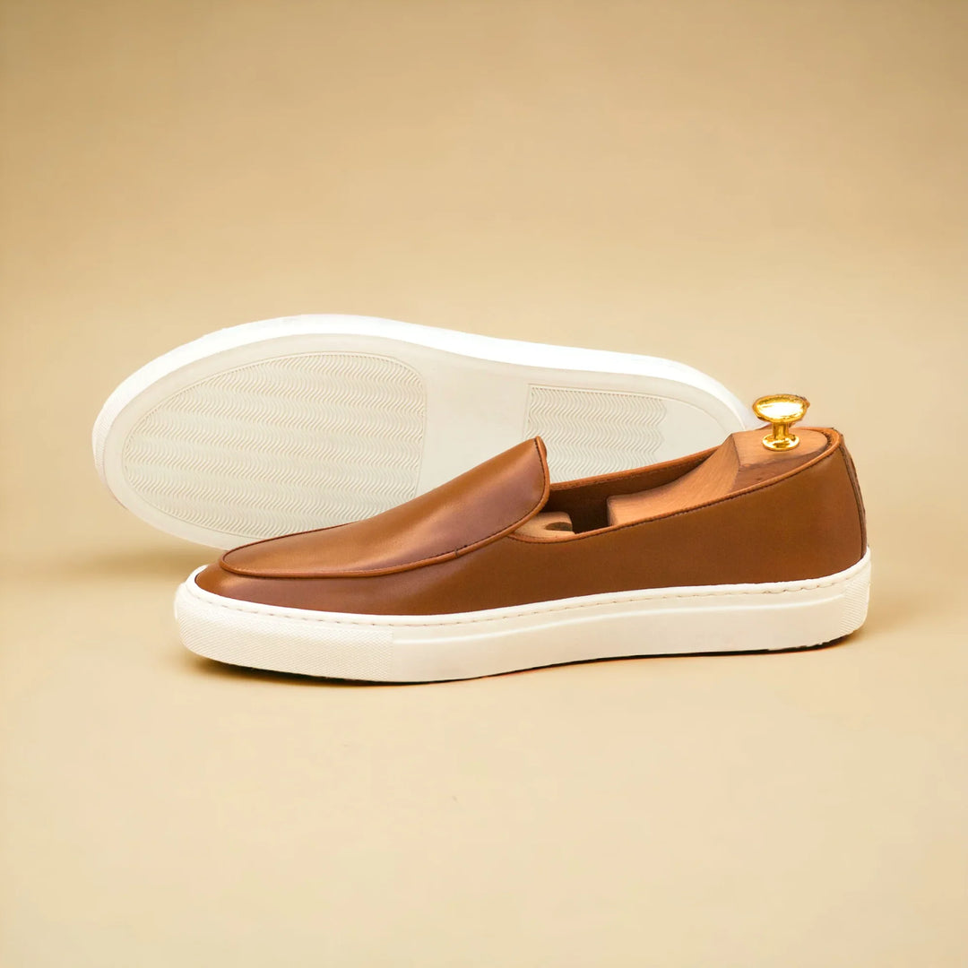 ICARUS | Loafer Vegan Sneakers - Tan | Men&