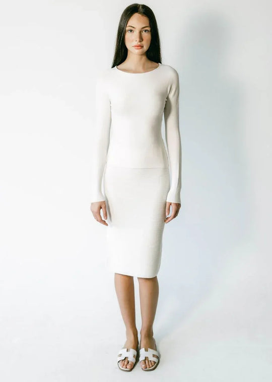 AVERY | Boat Neck Long Sleeve Top
