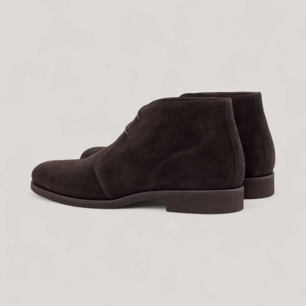 Chukka Boots - Dark Brown - Luxe Suede | Goodyear Welt