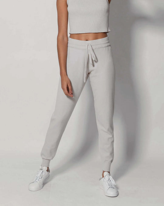 CHELSEA | Lounge Drawstring Joggers | COLOR: CEMENT, WHITE, PEACOCK, PEACH, MAGENTA, CRIMSON, IVORY, LIGHT BLUE, CHARCOAL, BORDEAUX, LODEN, NAVY, SLATE GREY, BLACK, LIGHT HEATHER GREY |3D Knitted by ALLTRUEIST