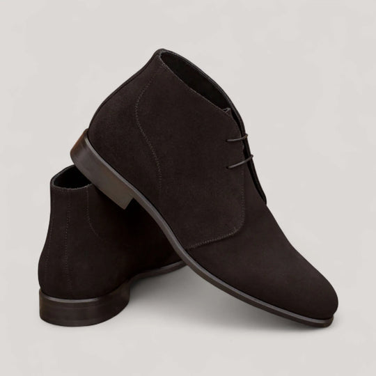 Chukka Boots - Black - Luxe Suede | Goodyear Welt