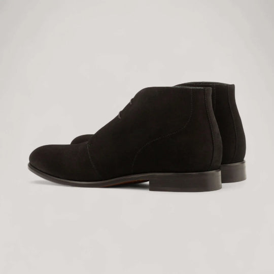 Chukka Boots - Black - Luxe Suede | Goodyear Welt