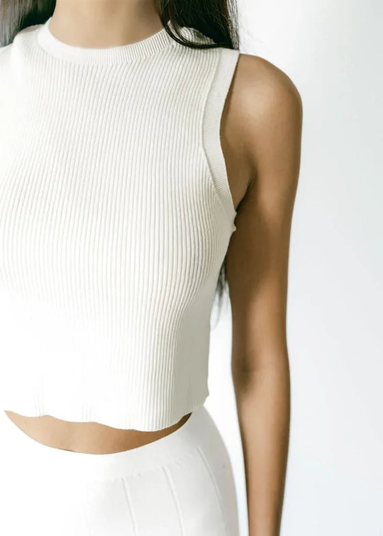 CAMILLE | Cropped Sleeveless Top