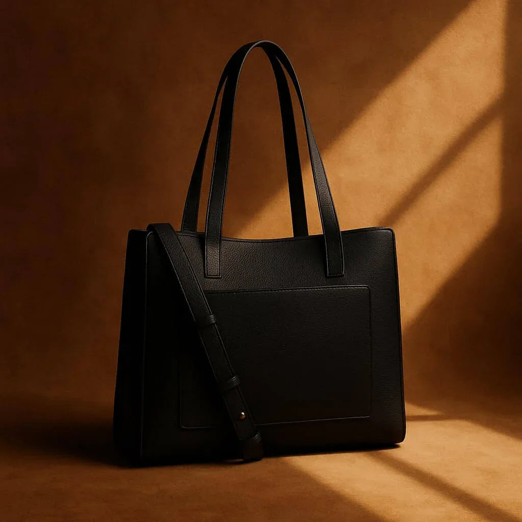 Two.B tote bag showing its structured shape and handles