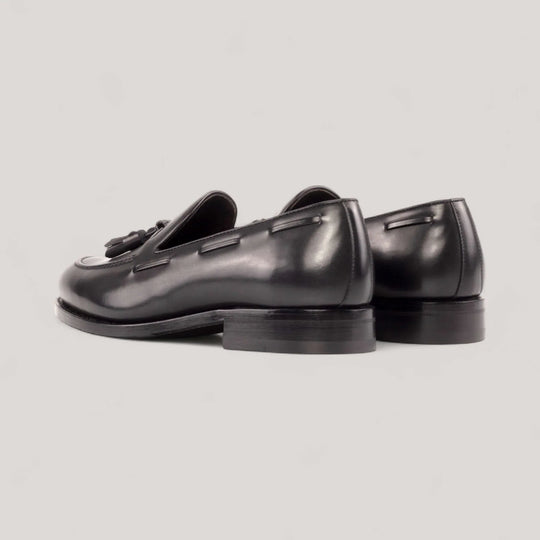 Tasseled Loafers - Black - Box Calf | Goodyear Welt